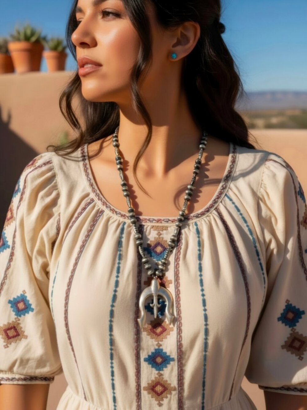 Vintage 1940's Sandcast Naja Necklace
